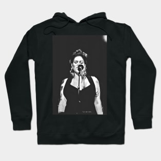 Beth Hart - Austin, Texas - Black And White - Graphic 2 Hoodie